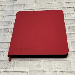 Vault X Fire Red 12 Pocket Exo-Tec Zip Binder VaultX - Pokemon Binder + Cards - Image 1