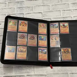 Vault X Fire Red 12 Pocket Exo-Tec Zip Binder VaultX - Pokemon Binder + Cards - Image 3