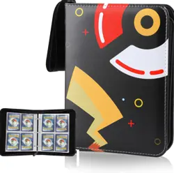 50 Pages Premium Pocket ZIP Card Binder/Folder Pokemon 400 Cards Album Collector - Image 1