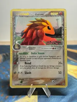 Sandslash 27/113 EX Delta Species Reverse Holo Rare Pokemon Card Stamped DMG - Image 1