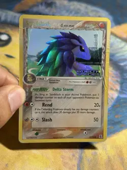Sandslash 27/113 EX Delta Species Reverse Holo Rare Pokemon Card Stamped DMG - Image 3