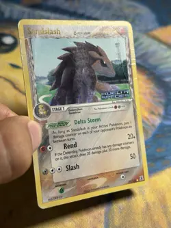 Sandslash 27/113 EX Delta Species Reverse Holo Rare Pokemon Card Stamped DMG - Image 4