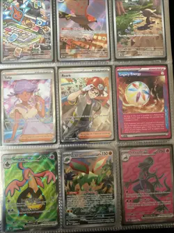 Pokemon TCG Binder Mixed Cards Holo Reverse Holo Illustration Rare EX 167 Cards - Image 3