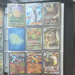 Pokemon TCG Mixed Binder Pages Holo Foil Full Art Cards EN (All mint condition) - Image 3