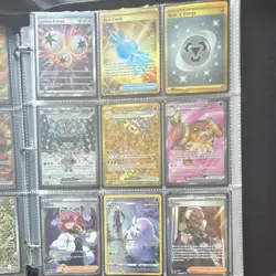 Pokemon TCG Mixed Binder Pages Holo Foil Full Art Cards EN (All mint condition) - Image 5