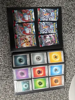 Pokemon Card Binder - 234+ Cards, Duplicates & 6 Sealed Booster Packs - Image 2