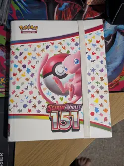Partially Complete 151 Pokemon Set Binder Base Cards and Most Reverse Cards - Image 1