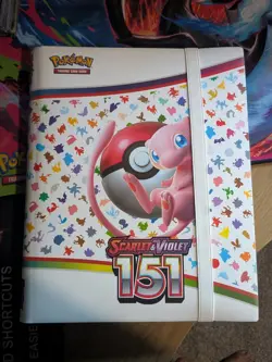 Partially Complete 151 Pokemon Set Binder Base Cards and Most Reverse Cards - Image 1