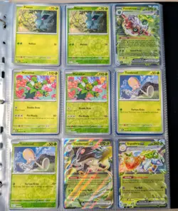 POKEMON Paldean Fates Complete Base Set w/ Reverse Holo + Binder - 172 Cards - Image 1