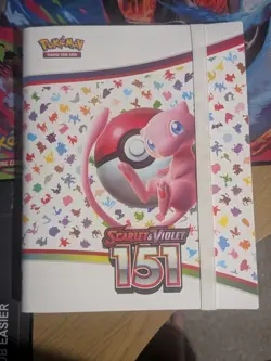 Partially Complete 151 Pokemon Set Binder Base Cards and Most Reverse Cards - Image 1