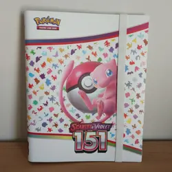 Pokemon TCG Mew 151 Binder For Pokemon Cards Sideload 20 Page Folder Fair #1I - Image 1