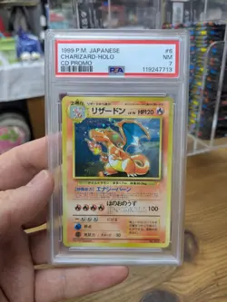 RARE Pokemon Charizard Holo 006 Japanese CD Promo 1999 NEAR MINT PSA 7 - Image 2