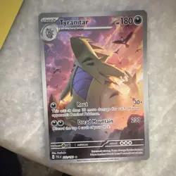 Nintendo Pokemon TCG Tyranitar 222/193 Paldea Evolved Illus Rare Full Art Holo - Image 1