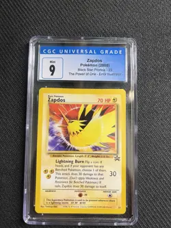 Pokemon TCG Zapdos Black Star Promos Black Star Promo CGC 9 #23 2000 EN - Image 1