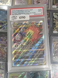 Pokemon TCG Charizard VSTAR Promo SWSH262 PSA 9 Mint Condition - Image 1