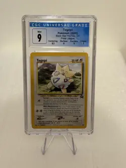 2000 Pokemon Black Star Promo Togepi 30 CGC 9 - Image 1