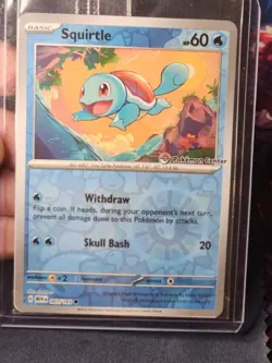 Pokemon Center Squirtle Stamped 151 Promo Card 007/165 Exclusive, Sealed - Image 1