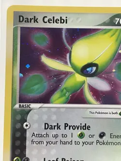 Dark Celebi Pokemon TCG EX Hidden Legends 4/101 Holo Rare English 2004 70 HP - Image 2