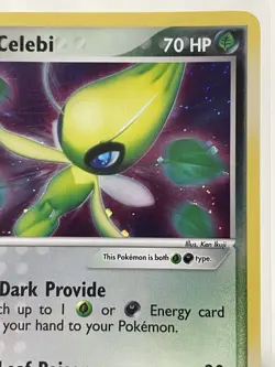Dark Celebi Pokemon TCG EX Hidden Legends 4/101 Holo Rare English 2004 70 HP - Image 3