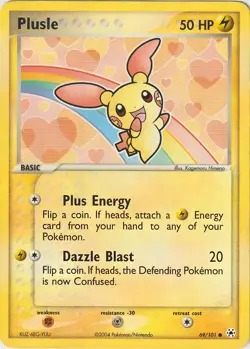 Plusle 69/101 Common Hidden Legends Pokemon Lightly Played - Image 1