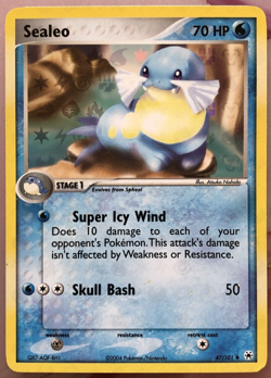 SEALEO 47/101 HOLO EX Hidden Legends Pokemon Card 2004 Holo Uncommon - Image 1
