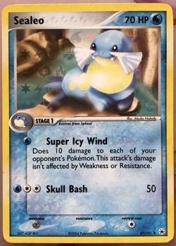 SEALEO 47/101 HOLO EX Hidden Legends Pokemon Card 2004 Holo Uncommon - Image 2