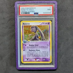 BANETTE EX HIDDEN LEGENDS 1/101 HOLO PSA 9 POKEMON 2004 ENGLISH RARE POP 125 - Image 1