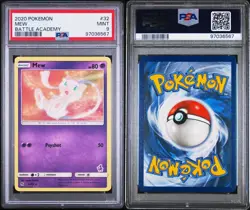 PSA 9 Mew 32/68 Battle Academy Mewtwo Deck 2020 Pokemon Card - Image 3