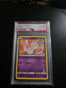 PSA 10 GEM MINT Mew 32/68 2020 Pokemon Battle Academy Mewtwo Stamped Rare - Image 1