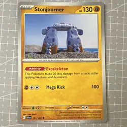 Stonjourner 121/198 Scarlet & Violet English 2023 Pokemon TCG Yuka Morii - Image 1