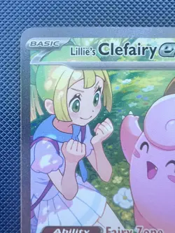 Pokemon TCG Lillie's Clefairy ex 184/159 Sv09 Journey Together SIR Holo - Image 2