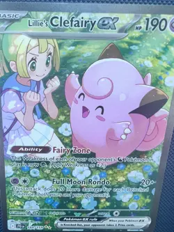 Pokemon TCG Lillie's Clefairy ex 184/159 Sv09 Journey Together SIR Holo - Image 5