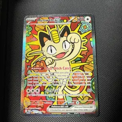 Pokemon TCG Meowth ex Perfect Order Special Illustration Rare Card 121/088 - Image 3