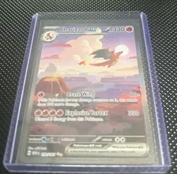 Pokemon TCG Charizard EX Scarlet & Violet 151 Card 199/165 Sir NM/M Condition - Image 1