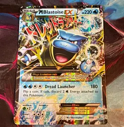 Pokemon TCG M Blastoise EX 18/83 Ultra Rare Full Art Holo English Mega - Image 1
