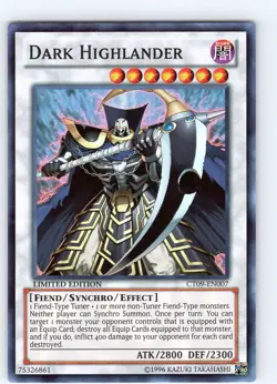 Yu-Gi-Oh TCG Dark Highlander CT09-EN007 Limited Edition Super Rare Card NM - Image 1