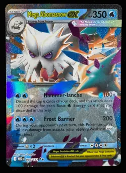 Mega Abomasnow Ex 36/132 Mega Evolution MEG -Near Mint- Pokemon TCG - Image 1