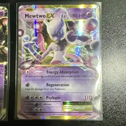 Pokemon TCG Mewtwo EX Holo 2-Card Lot BW45 Promo & 52/108 English 2012 - Image 2
