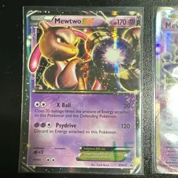 Pokemon TCG Mewtwo EX Holo 2-Card Lot BW45 Promo & 52/108 English 2012 - Image 3
