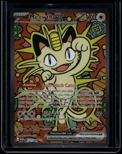Pokemon TCG Meowth ex 121/088 Perfect Order Special Illustration Rare NM A - Image 1