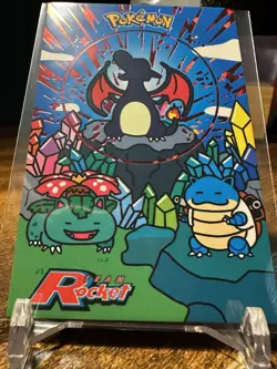 2025 Pokemon Team Rocket Card Database Charizard Blastoise Venusaur Red Cracked - Image 4