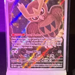 Pokemon Noctowl TCG SVP 141 S&V Stellar Crown Black Star Promo Holo Card - Image 4