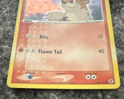 The Pokemon Company Growlithe 64/112 EX FireRed LeafGreen 2004 Rev Holo Eng 60HP - Image 2