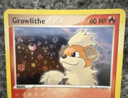 The Pokemon Company Growlithe 64/112 EX FireRed LeafGreen 2004 Rev Holo Eng 60HP - Image 3