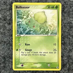 Pokemon Bulbasaur 55/112 EX FireRed LeafGreen Common Trading Card - Image 1