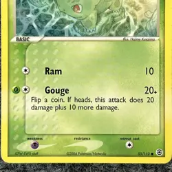 Pokemon Bulbasaur 55/112 EX FireRed LeafGreen Common Trading Card - Image 4