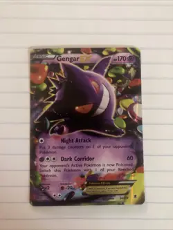 Pokemon Gengar EX Holo Ultra Rare TCG Card 34/119 Phantom Forces - Image 1