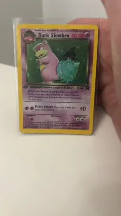 Pokemon Dark Slowbro 12/82 1st Edition Holo Rare Team Rocket 2000 WOTC - Image 1