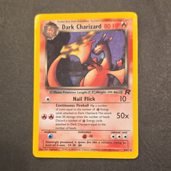 Pokemon TCG Dark Charizard Team Rocket Holo Rare 4/82 EN Unlimited HP80 - Image 1