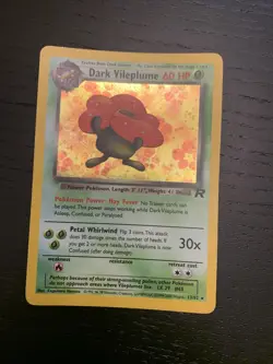 Dark Vileplume - 13/82 - Rare Holo WOTC TCG - Team Rocket Vintage Pokemon Card - Image 1